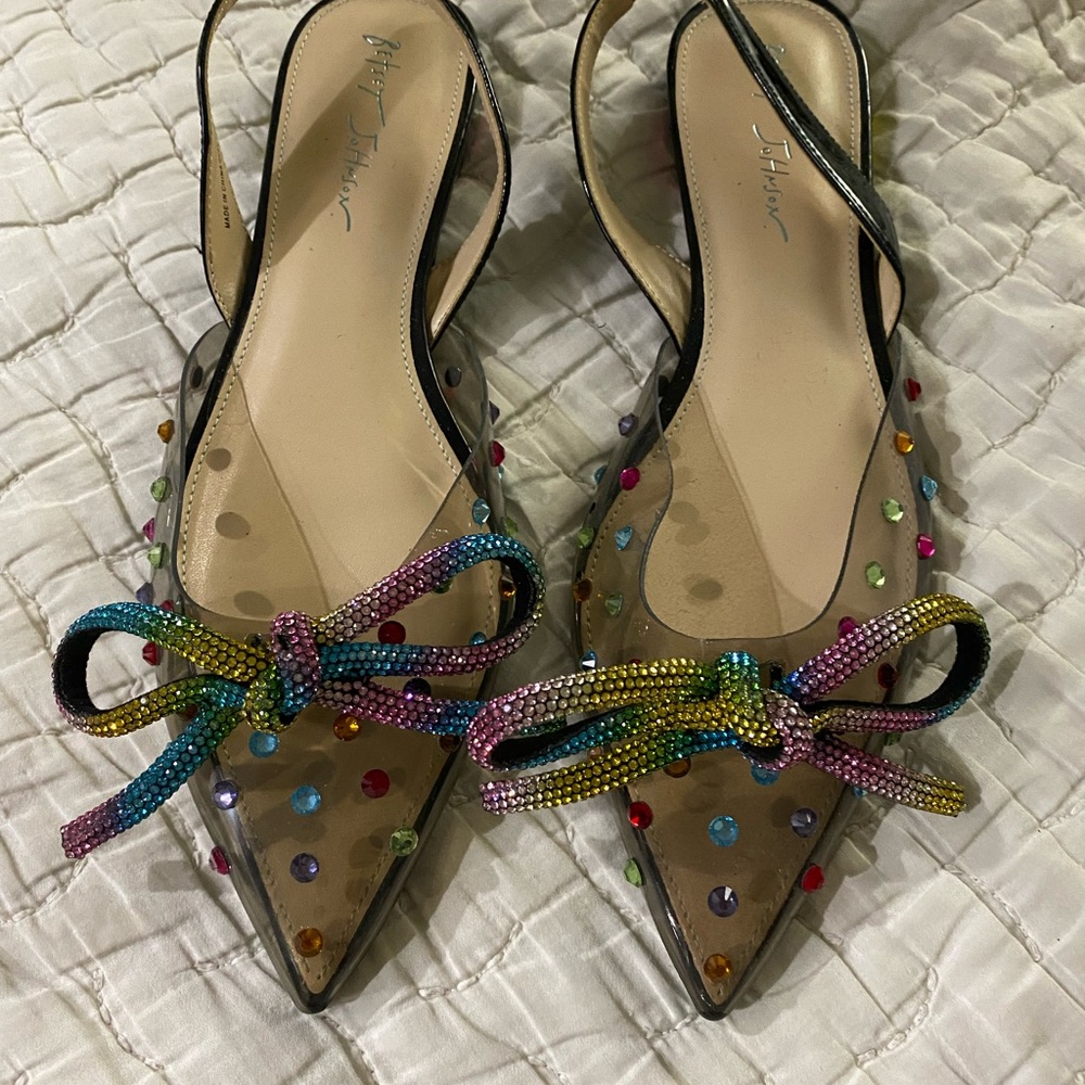 Betsey Johnson sling backs brand new